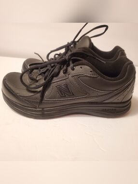 New Balance 577 DSL-2 Women's Walking Shoes Black Leather MW577BK Size 8
